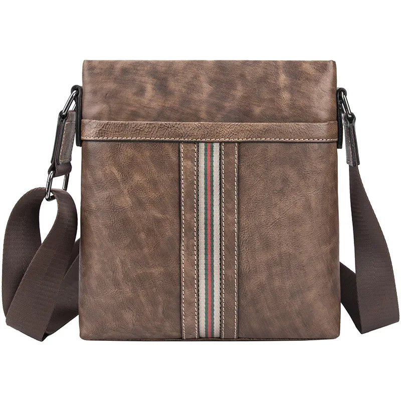 Custom Waterproof Shoulder Handbag Fashion Designer Genuine Leather Men's Business Bag