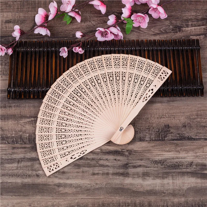 Promotion Gift Wood Fan Pocket Hand Fan As Company Promotional Gift DH9478