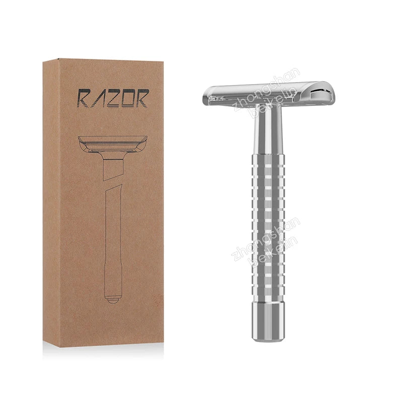 BEIKELIN Safety Razors Aluminium Handle Zinc Alloy Head Eco-Friendly Vintage Safety Razor