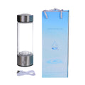 Portable 420ml Rechargeable Hydrogen-Rich Glass Hydrogen  Type-c USB Charging Ionizer Generator Water Bottle for Novelty Gifts