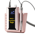 ODM 60w Professional Brushless Portable 40000RPM Mobile Rechargeable Metal Electric Manicure Strong Nail Drill Machine