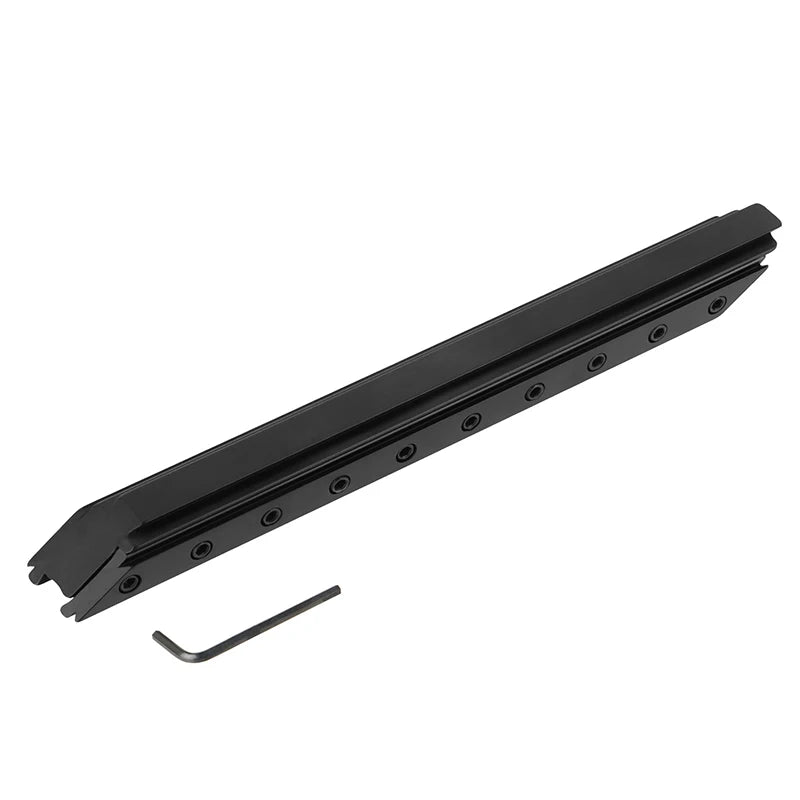 Heightening Tactical 225mm 8.858in Optics Riser Mount Hunting Accessories 11mm Scope Mount Optical Telescopic Scope Bracket 11mm