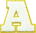 DIY  26 Alphabet Customized You Colors and Size Chenille Embroidery Patch Glitter Letters Ironing on Patch