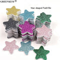 New 180 Grit Star-shaped Nail File Star Single Sided Grit Nail Polishing Shaping Sponge File Non Falling Sanding Nail File