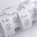 OEM/ODM Environmentally Friendly Printed Labels for Clothing and Apparel White Soft Cotton Tape Washing and Care Labels