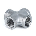 High Pressure Female Straight Cross Stainless Steel 4-way Cross Pipe Fitting
