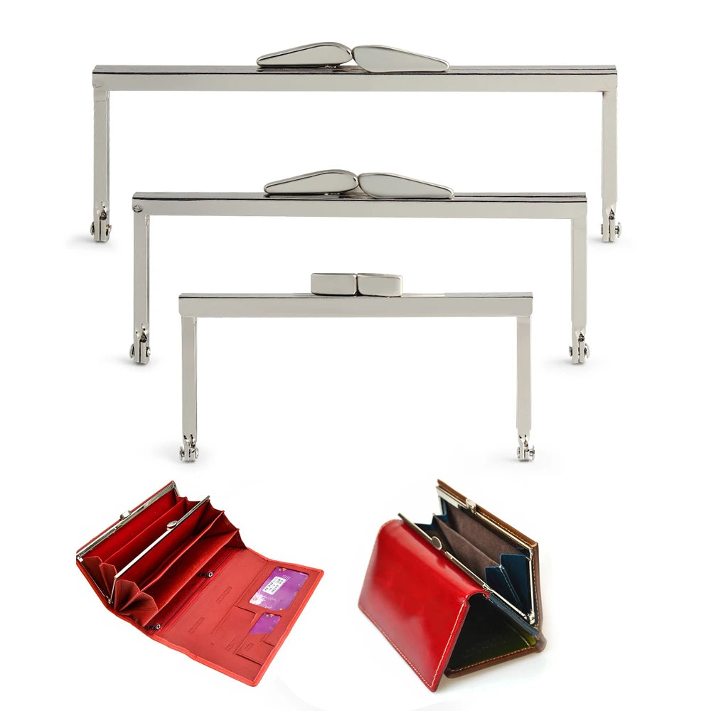 Nolvo World Zinc Purse Frame Replacement Bag Handles DIY Handmade Accessories Wholesale Hardware for Sewing Crafts Projects Bags