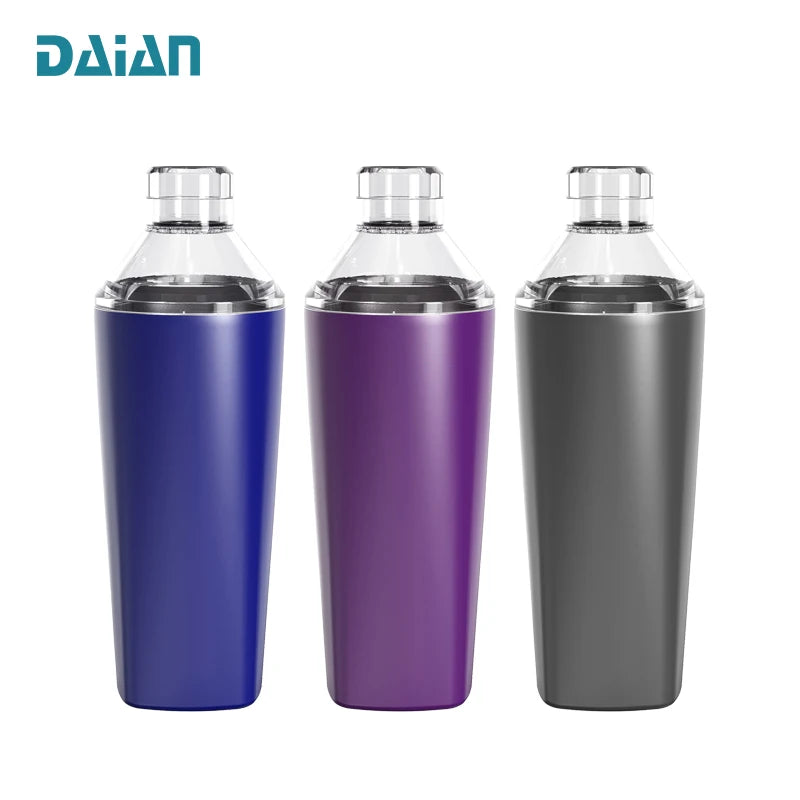 Professional Stainless Steel Double Wall Cocktail Shaker & Tumbler 600ml Bar Tool