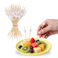 Bamboo Cocktail Picks Eco-Friendly Disposable Bar Tools 12cm Wedding Party Skewers