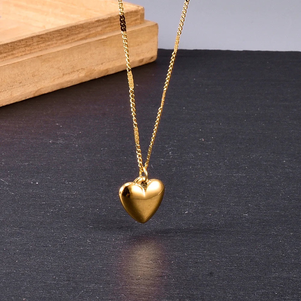 Minimalist Stainless Steel D Initial Pendant Necklace for Women Simple Vintage Design Gold Plated Geometric Square Anniversary