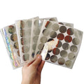 Custom Design Cosmetic Face Cream Jar Sticker Glass Frosted Cosmetic Bottles Sticker