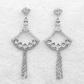 Sterling Silver 3*3mm Semi Mount Stud Eardrops Empty Frame Support Blank Setting S925 Base Without Center Stone DIY for Inlay