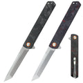 Tunafire 60HRC D2 High Steel Carbon Fiber Handle EDC Pocket Outdoor Hunting Survival Knives Folding Hunting Camping Knife