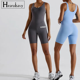 2024 New Gym Clothes for Women Sports Wear Fitness One Piece Workout Yoga Jumpsuit Bodysuit Shapewear Bodysuit