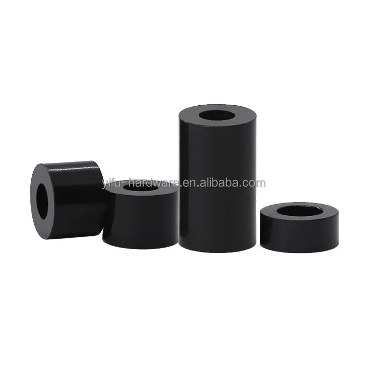 PTFE/nylon Spacer M4 028 Plastic Led Spacer Standoff 10mm 20mm Round LED Plastic  Standoff White  Black Plastic Ring Spacer