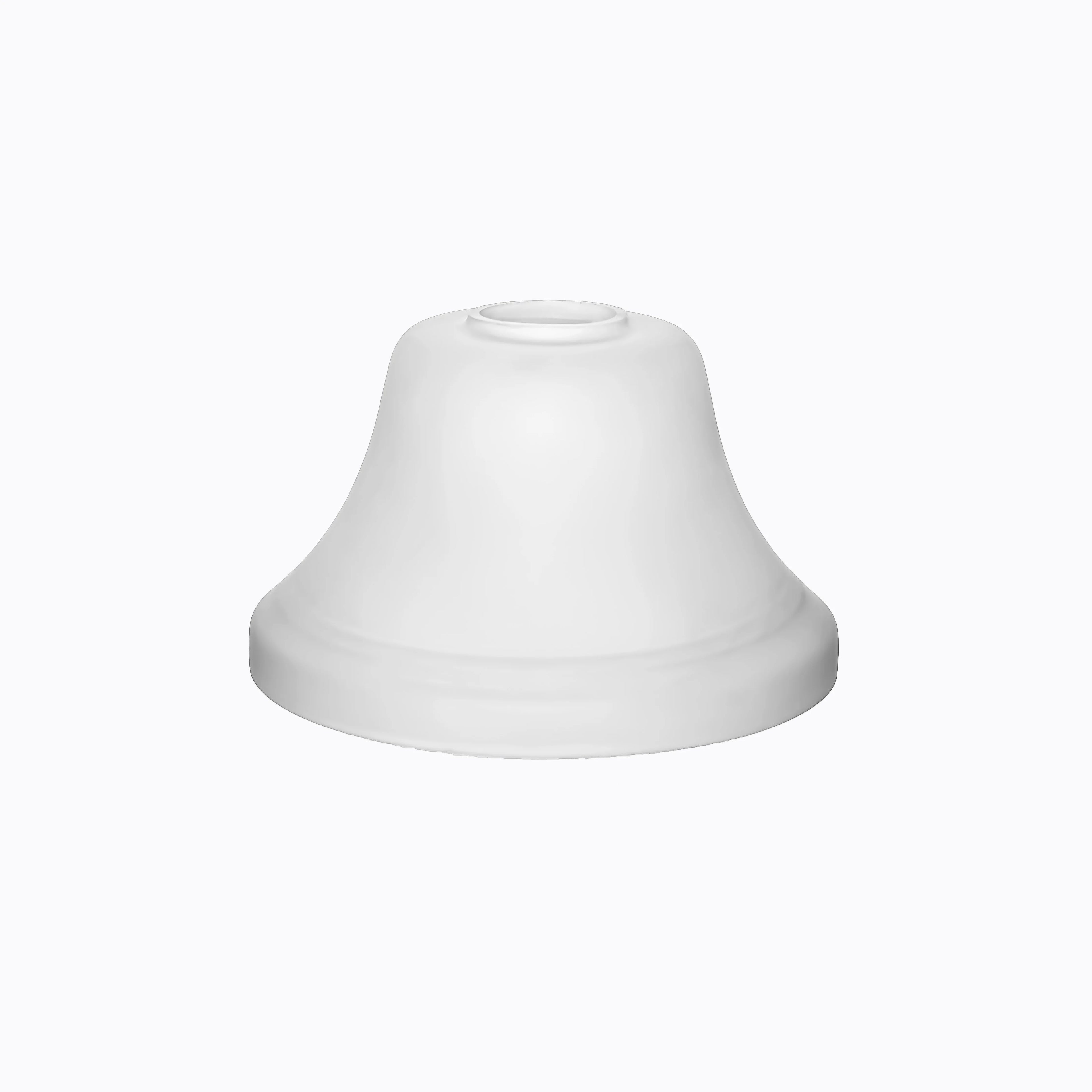 Factory Modern European Minimalist White Glass Bell-shaped Handmade Eco-Friendly Easy Installation Indoor Use Transparent Covers