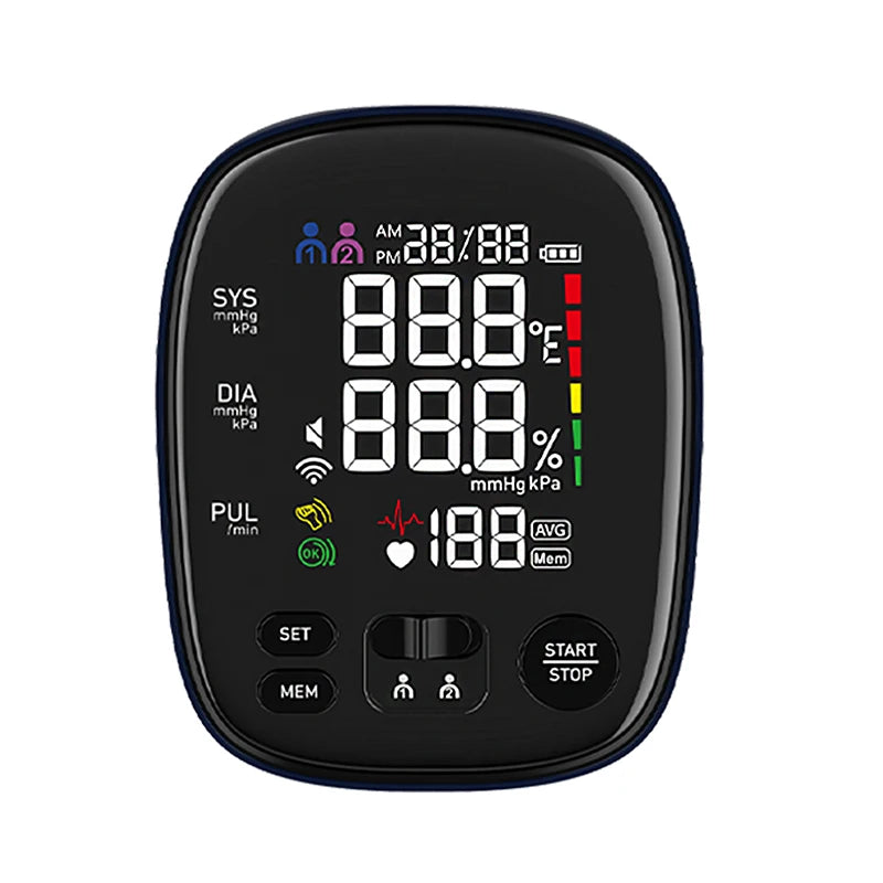 Home Use Pulse Rate Monitor Upper Arm Blood Pressure Monitor with Voice Prompt OEM