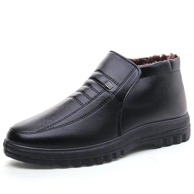 Fashion Black Outdoor Winter Hiking Safety Casual Boot Shoes for Men