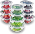 Glass Food Storage Containers with Lids 36oz Glass Meal Prep Containers Reusable Glass Bento Boxes for Adults