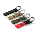 In Stock Hanging Bottle Buckle Clip Portable Mineral Water Bottle Ring Holder Keychain Belt Webbing Strap for Outdoor Camping
