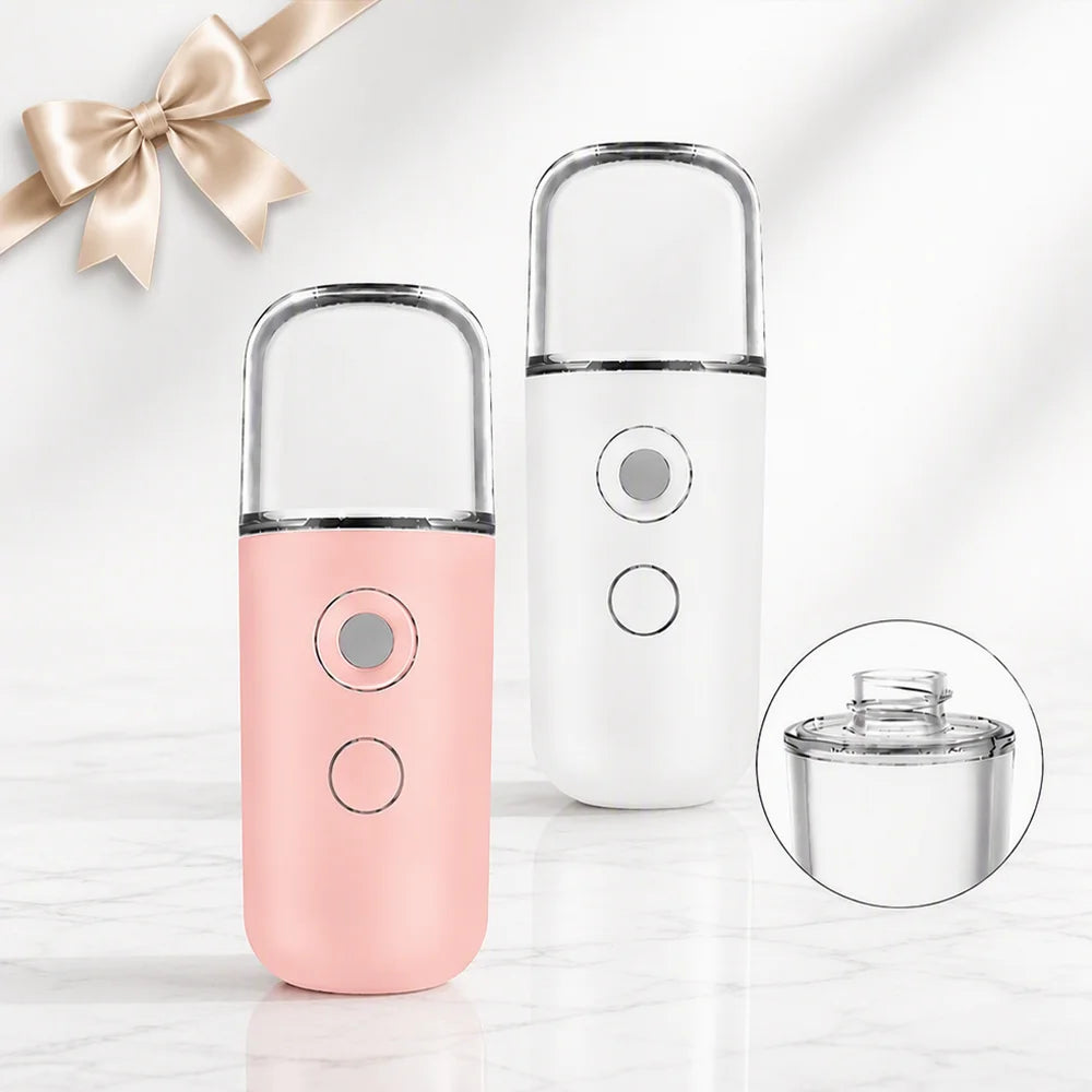 Nano Facial Mist Sprayer Portable Handy Face Steamer Mini Hydrating Spray Device for Skin Care Travel Office MegaBDM