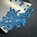 Marquise Oval Round High Temperature Resistance Synthetic Nano Blue Turquoise Gemstone