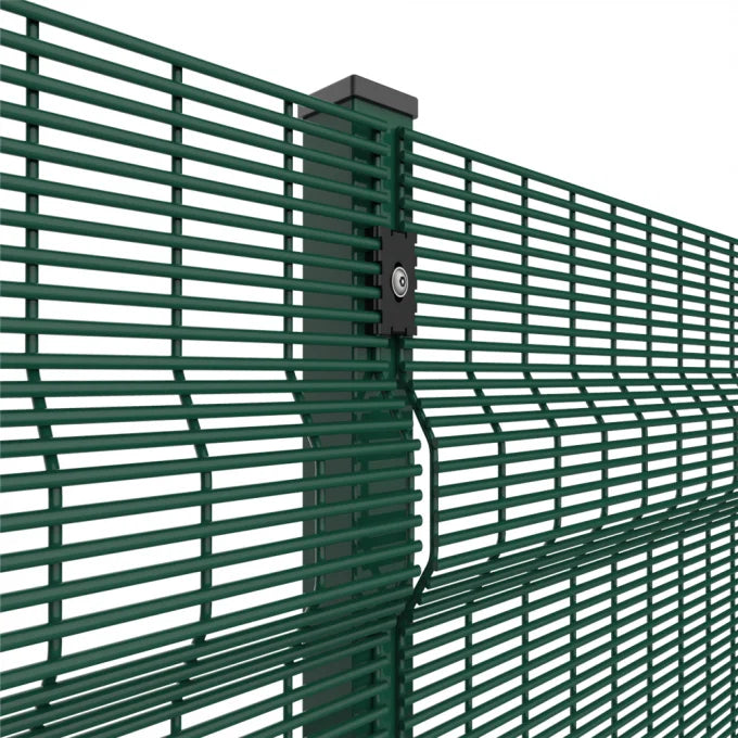 High Security Durable Galvanized PVC Coated Safety Fencing 358 Clear Vu Anti Climb Steel Wire Mesh Fence