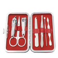 Professional Manicure Set Custom Nail Clipper Pedicure Kit with Travel Case 7-Piece Stainless Steel Nail Tools