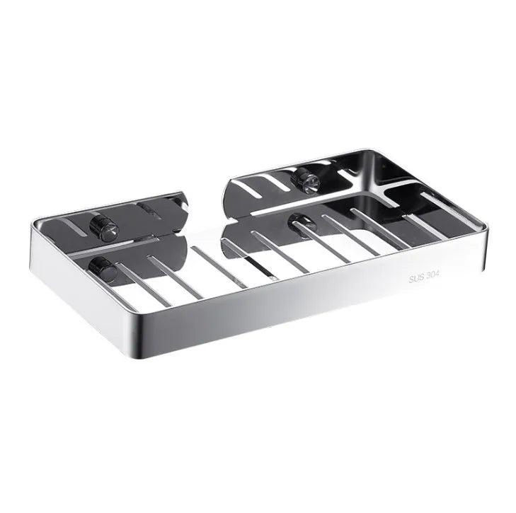 Wall Mounted Bathroom Shelf Soap Dish Rack Stainless Steel Soap Tray Soap Holder