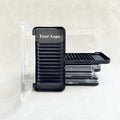 Soft and Fluffy Cashmere Lash Extensions Trays  Pesta As  0.02 0.03 0.05 Super Matte Dark Black Volume Lash Trays