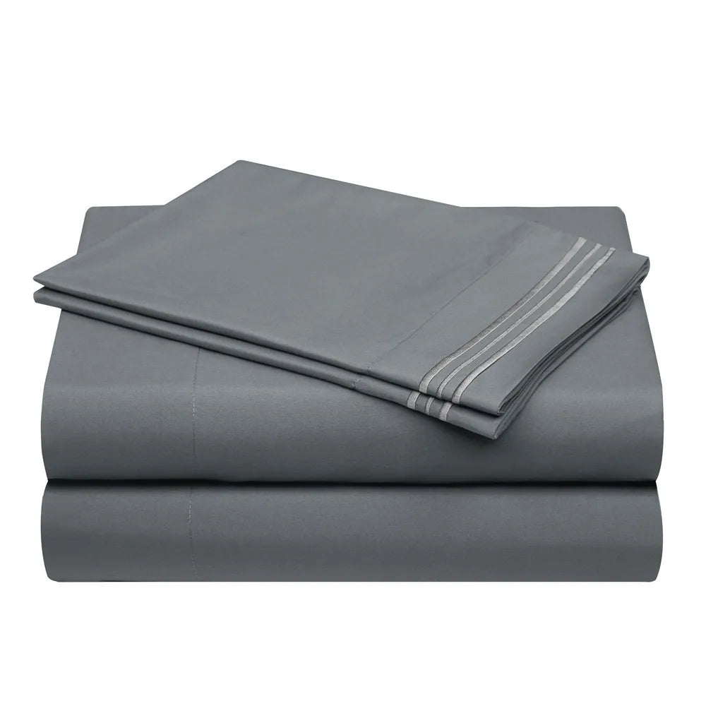OEM Bedding Microfiber Brushed Duvets and Bed Sheet Bedsheet Set for Hotel