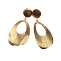 Modern Trendy Gold-Plated Metal Pendant Earrings Handmade Dangle Accessories for Weddings Parties Gifts Made From Alloy
