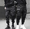 Men's New Fashion Mid Waist Straight Pattern Street Sports Pants Multi-Pocket Harun Hip Casual Overalls Fellow Pantalon Cargo