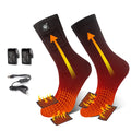 Unisex Mid-Crew Sport Design Electric Heated Running Socks Customizable Winter Heating Anti-Slip Print Made Coolmax Low MOQ ODM