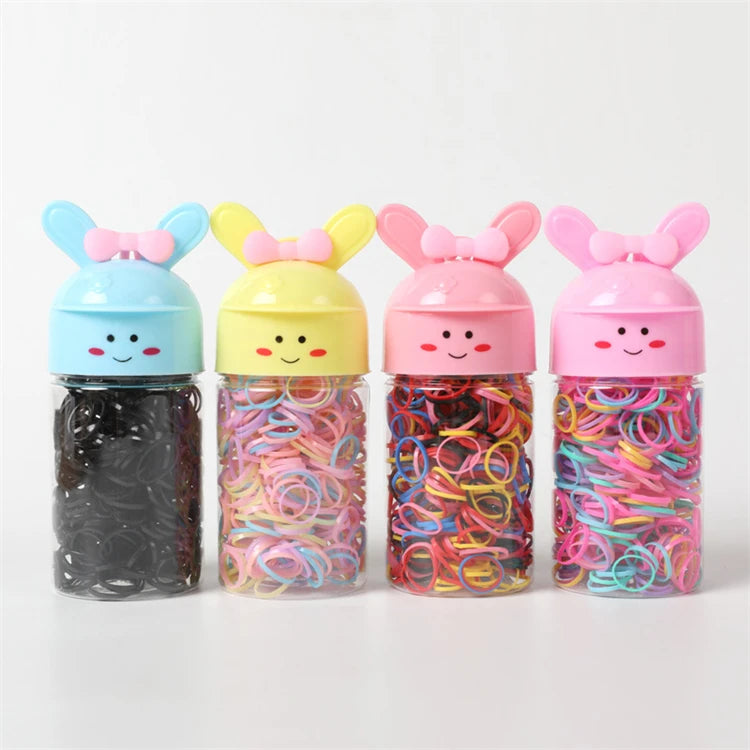 Kid Band Hot Sale Color Disposable Rubber Band Children Tie Rope Drum Hair Ring Headwear Elastic Rubber Bands