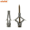 ELEHK Plastic Nylon Wall Plug Universal Expansion Anchor Bolt