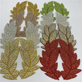 Embroidery DIY Leaf  Cloth Patch Iron on  Motif Applique Patch for Wedding Dress