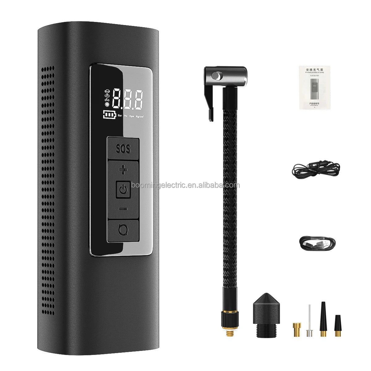 2024 New Arrival High Pressure 150PSI Mini Rechargeable Cordless Digital Car Portable Air Compressor for Bicycle Tire Inflators