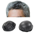 ORG-factory Wholesale Stock Multiple Size Invisible Hairline Human Hair Toupee 5X7 6X8 8X10 PU Indian Human Hair Toupee for Man