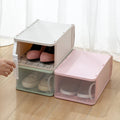 Detachable Rectangle Plastic Shoe Storage Box Stackable Sneaker Organizers for Closet