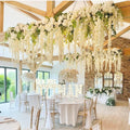 YOPIN 015 Wedding Centerpieces Decoration Wisteria Flowers Hanging Vine Wisteria Hanging Flowers