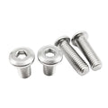 1/50pcs M3 M4 M5 M6 M8 304 Stainless Steel Large Flat Hex Hexagon Socket Head Allen Furniture Rivet Screw Connector Joint Bolt