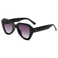 Custom Fashion Polygon Sun Glasses Female PC Frame Rivet Shades Glasses Women Fashion Sunglasses