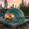 Hot Sale Winter Glamping Hotel Igloo Dome Tent With Bathroom
