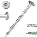 Screw Kit #10 Stainless Steel Wood Screws 350Pcs Deck Screws T25 Star Bit Rust Resistant Timber