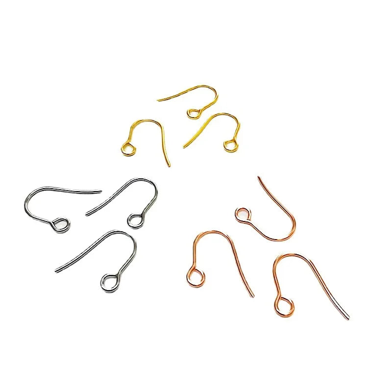 316L Fashion Jewelry Findings Suppliers Fish Connector Stainless Steel Earring Wire Fish Hooks for Earring Making