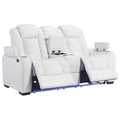 2023 Top Grain Leather White Modern Luxury Design New Release Electric Recliner Sofa Set Home Theater Furniture for Living Room