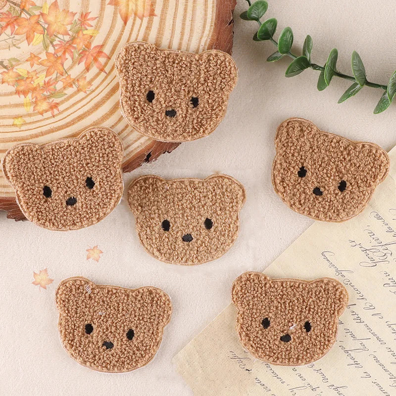 Handmade New Design Cute Anime Bear Patches Chenille Animal Sew-On Decals OEM Model Express Shipping
