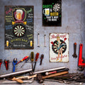 Billiards Metal Printing Plate Sign Darts Vintage Tin Sign Man Cave Bar Pub Decor Vintage Metal Sign