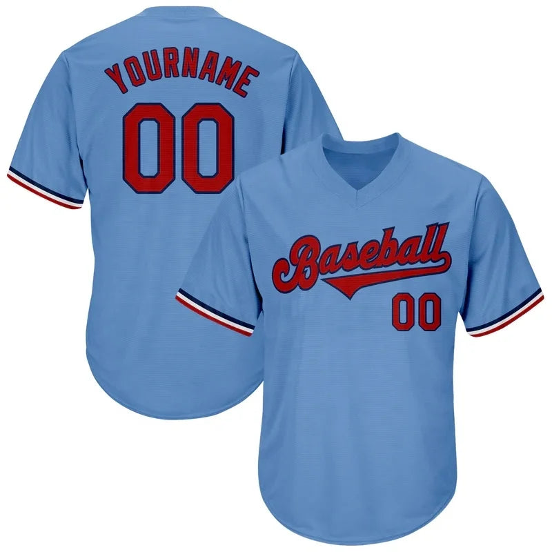 New Custom Baseball Jerseys Short Sleeve  Training Shirts Plus Size  Softball Wear